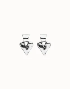 Small heart stud earrings