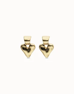 Small heart stud earrings