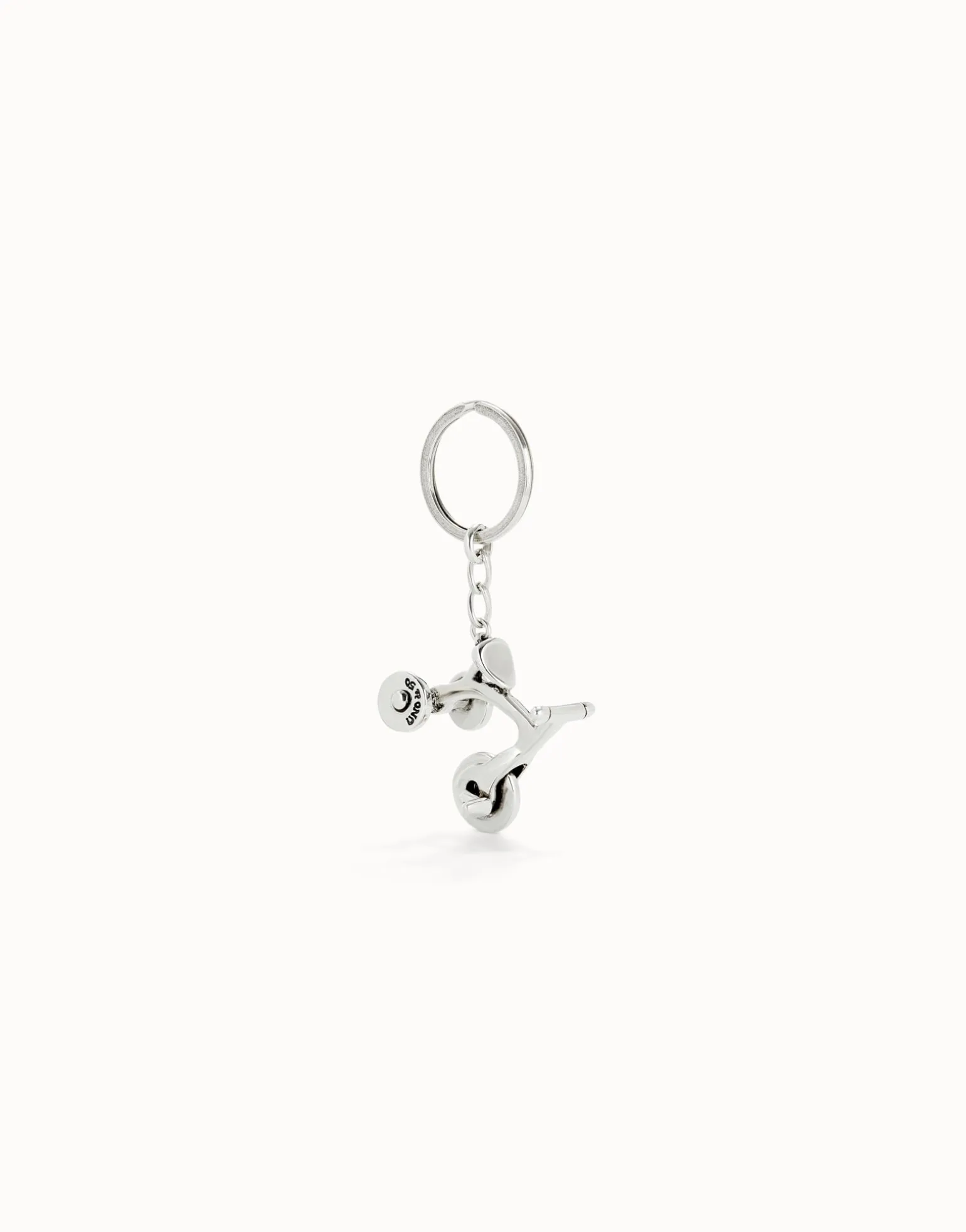 Sterling silver-plated tricycle key-ring