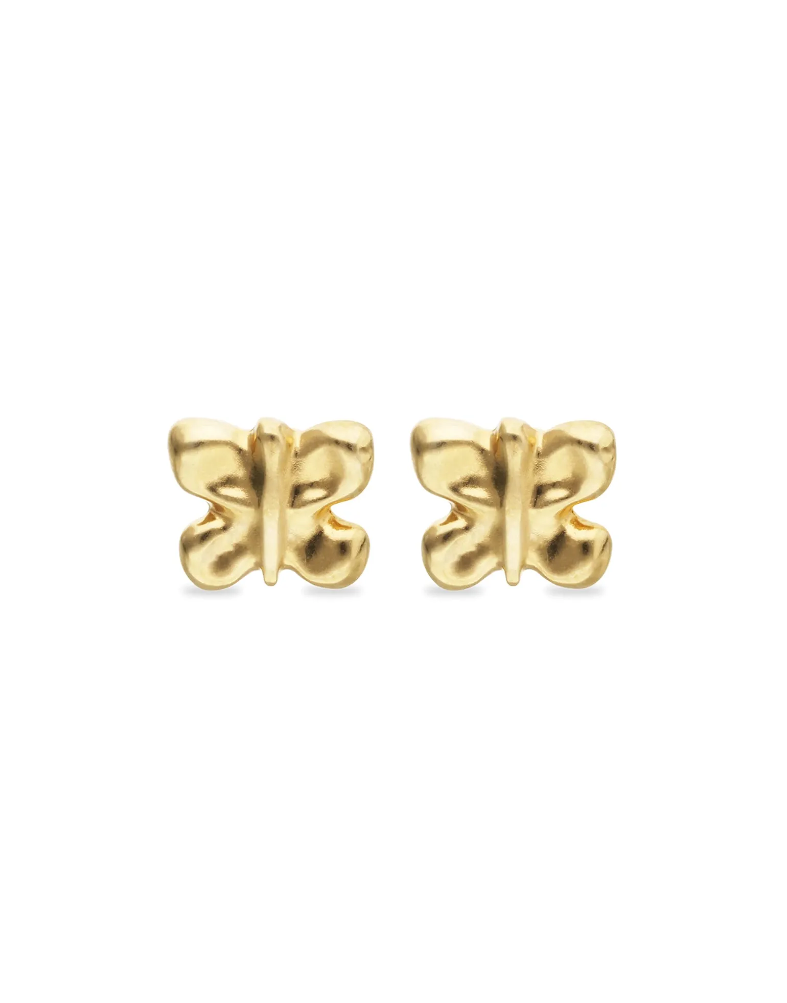 Stud earrings with a butterfly shape