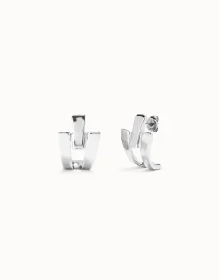 Triple-Curve Stud Earrings